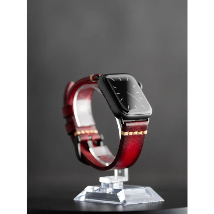 Lederarmband für Apple Watch Höchste Qualität Elegantes Design Hoher Tragekomfort Extra leicht - Watchoop - Hergestellt in Europa